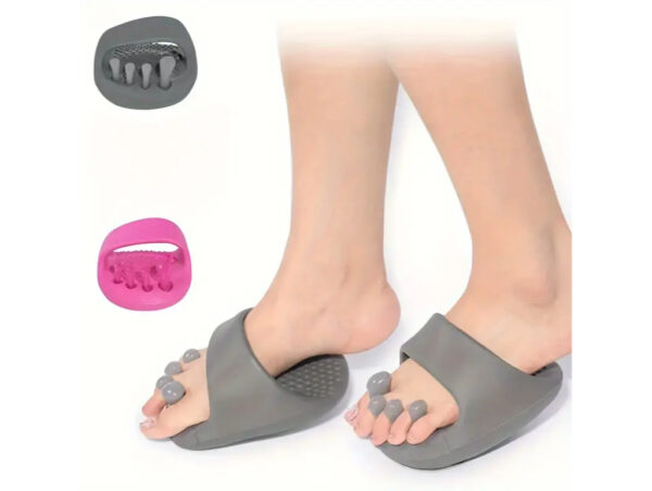 Ergonomic Foot Massage Slippers with Toe Separators